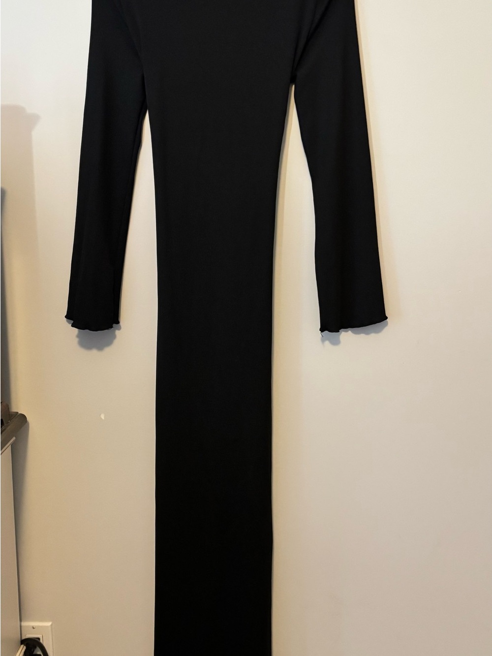 Black Long Sleeve Maxi bodcon dress